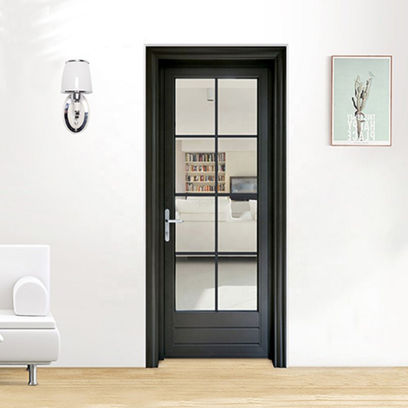 grey wood door