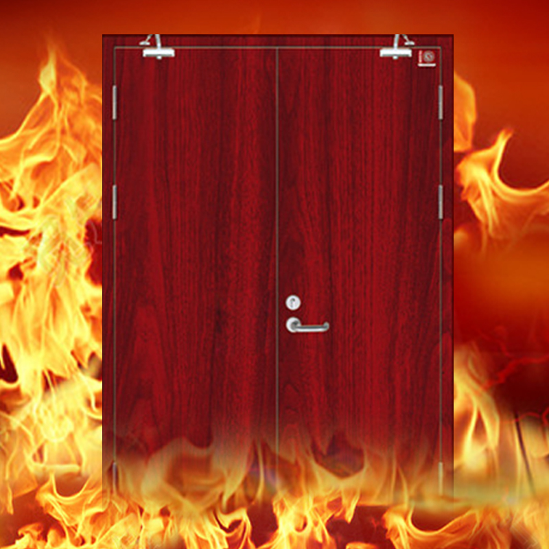 wooden fire door