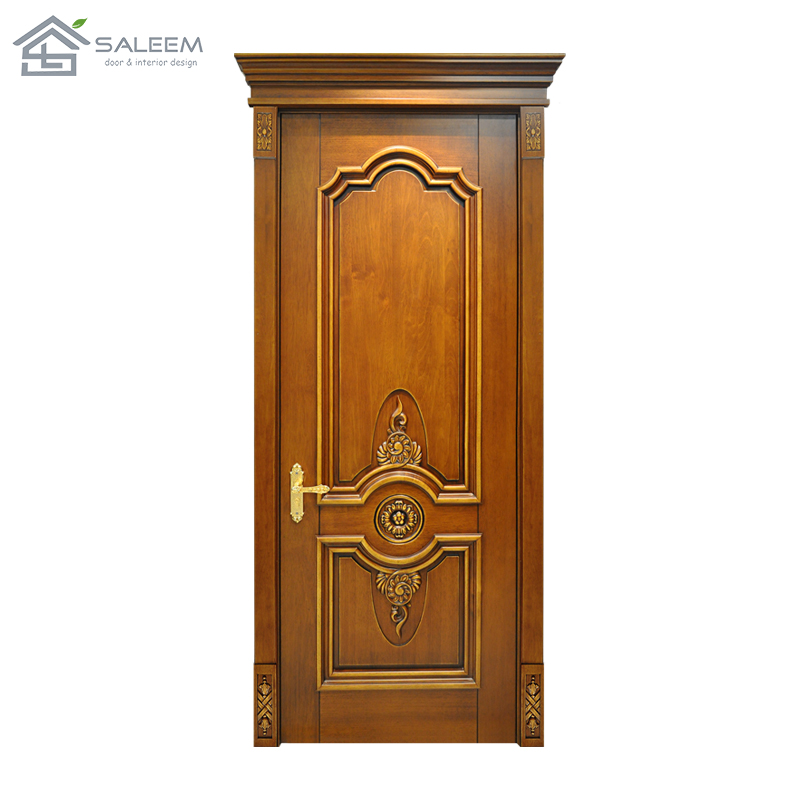 teal wood main door